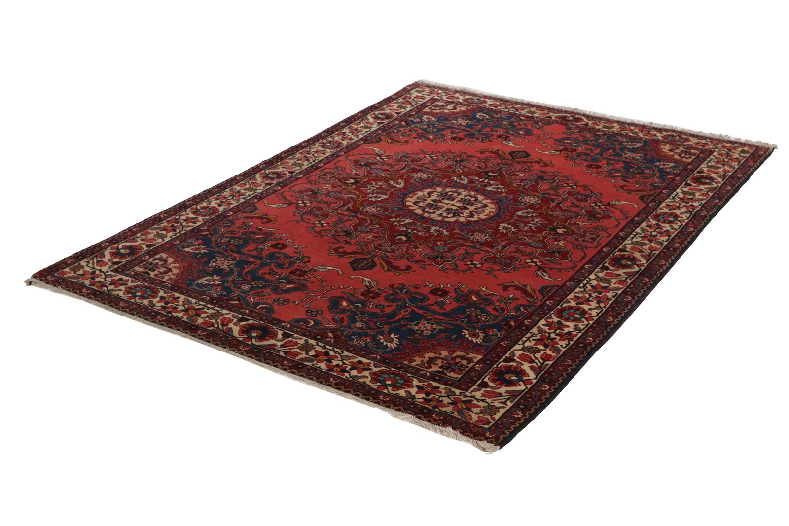 Tafresh — Hand-knotted, 142x195 cm, Red, 100% Virgin Wool | View 6