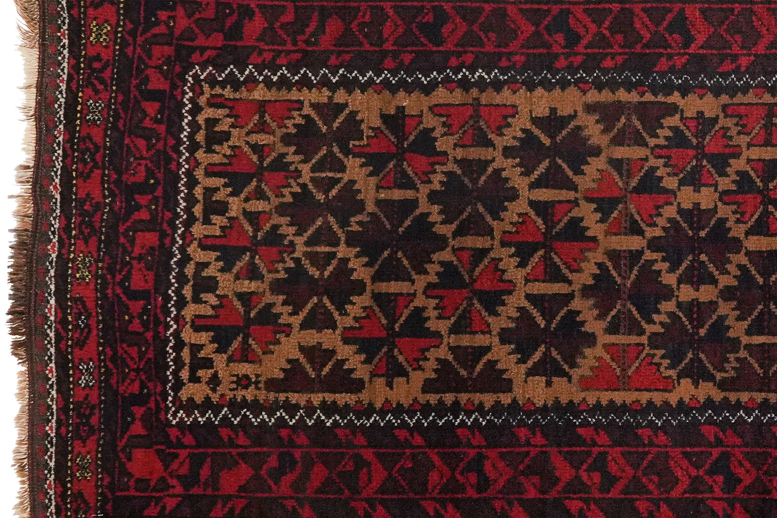 Belutch — Hand-knotted, 75x149 cm, Brown, 100% Virgin Wool | View 3