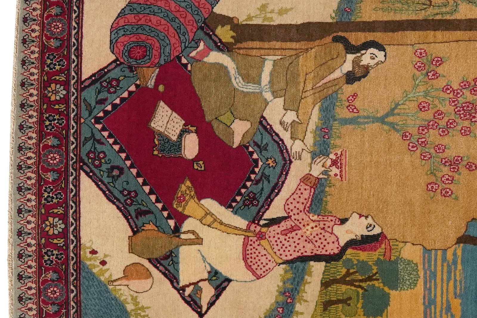 Kashan — Hand-knotted, 60x87 cm, Multicolor, 100% Virgin Wool | View 3