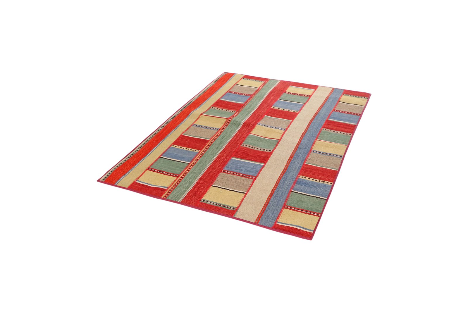 Kelim Tekkeh — Handmade, 121x173 cm, Multicolor, 100% Virgin Wool | View 5
