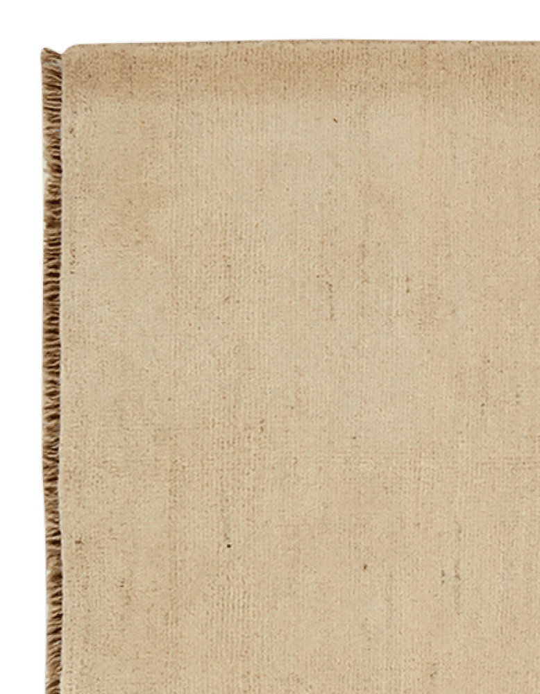 Gabbeh — Hand-knotted, 87x262 cm, Beige, 100% Virgin Wool | View 3