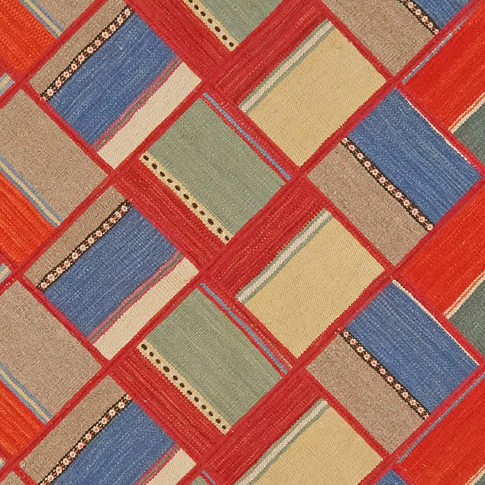 Kelim Tekkeh — Handgefertigt, 180x154 cm, Bunt, 100% Virgin Wool | View 5