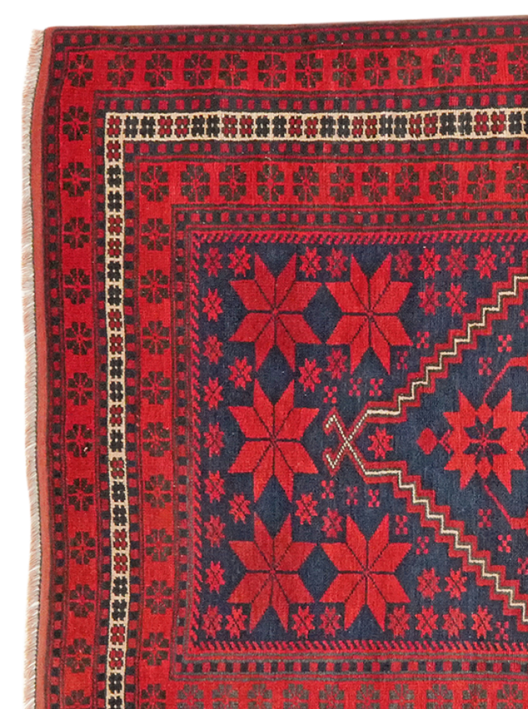 Yagdjibedir — Handgefertigt, 184x109 cm, Rot, 100% Virgin Wool | View 4