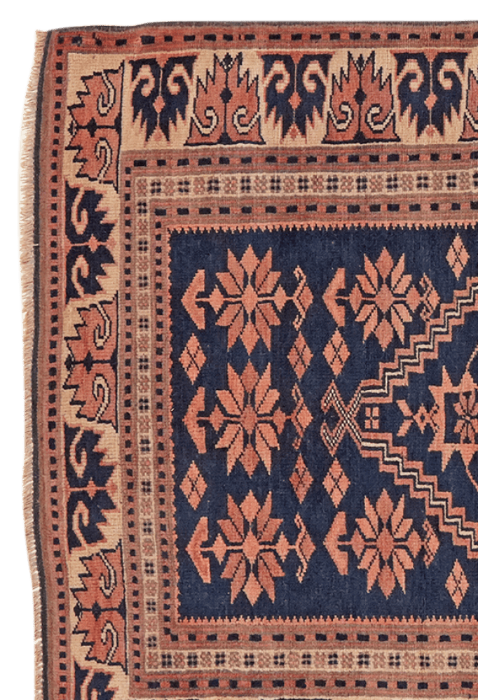 Yagdjibedir — Hand-knotted, 105x174 cm, Blue, 100% Virgin Wool | View 3