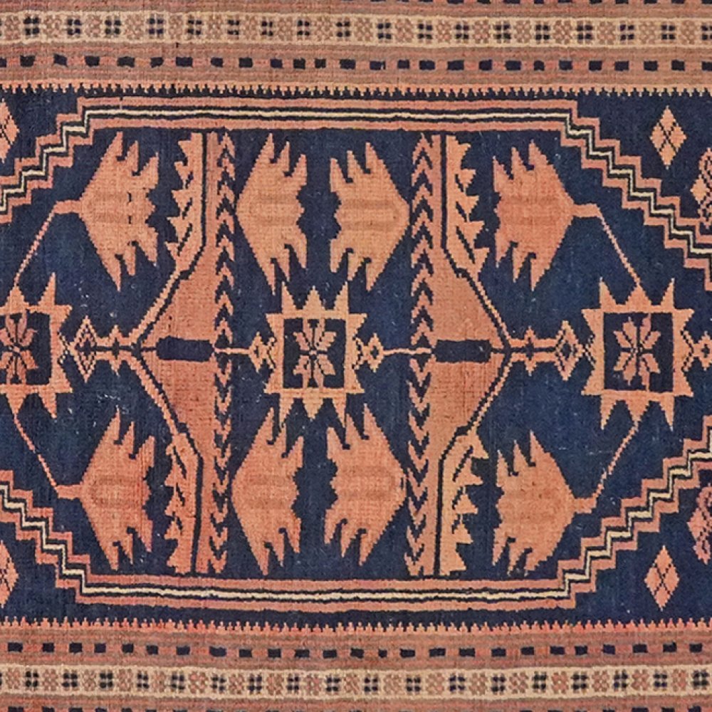 Yagdjibedir — Hand-knotted, 105x174 cm, Blue, 100% Virgin Wool | View 4