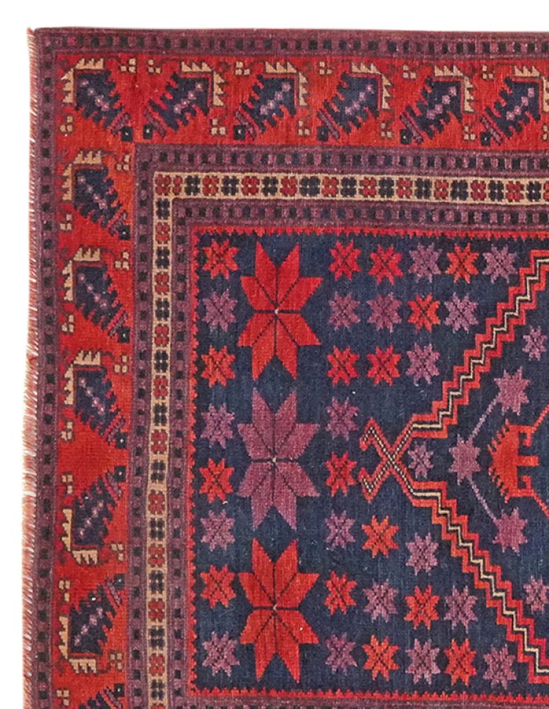 Yagdjibedir — Hand-knotted, 106x182 cm, Blue, 100% Virgin Wool | View 3