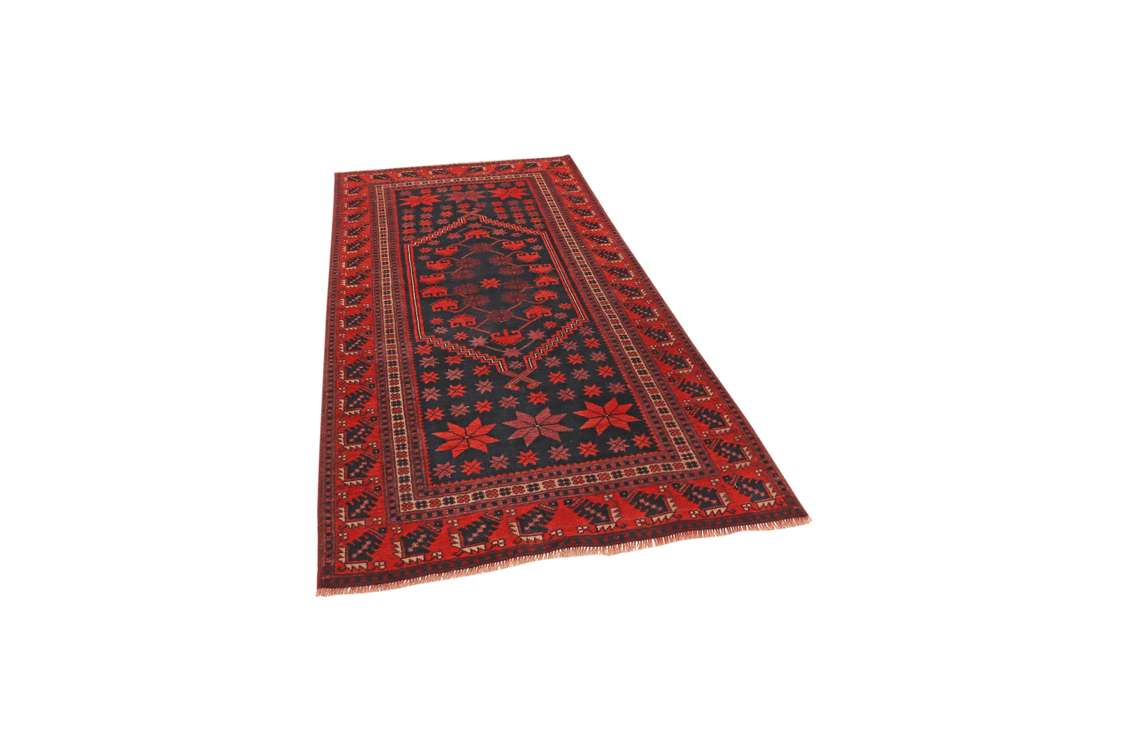 Yagdjibedir — Hand-knotted, 106x182 cm, Blue, 100% Virgin Wool | View 5