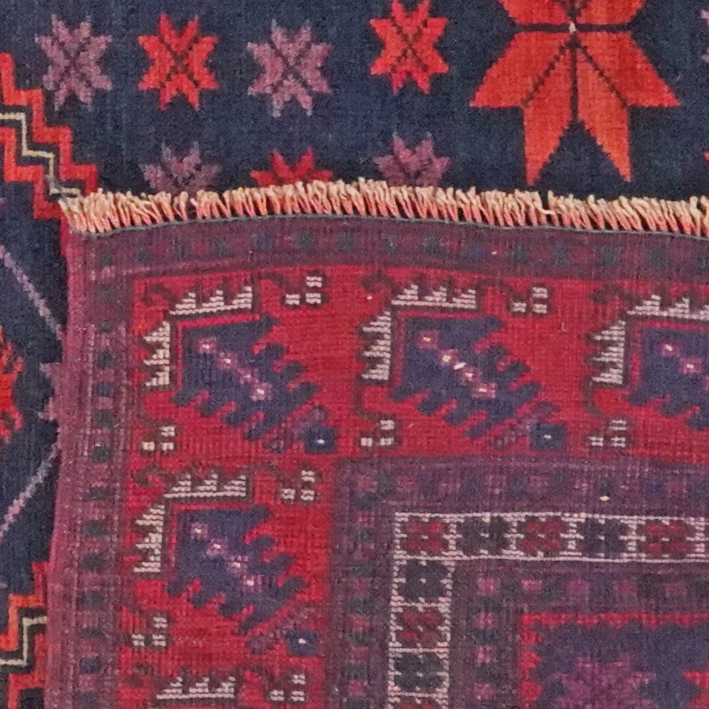 Yagdjibedir — Hand-knotted, 106x182 cm, Blue, 100% Virgin Wool | View 6