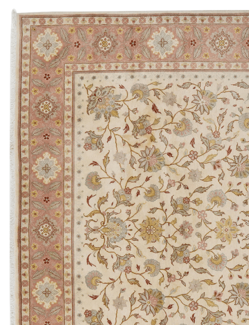 Sarough — Hand-knotted, 249x302 cm, Beige, 100% Virgin Wool | View 3