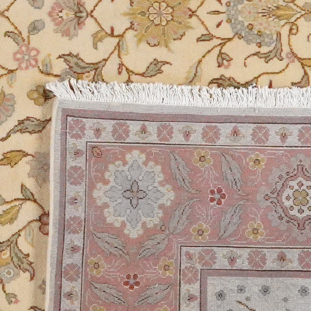 Sarough — Hand-knotted, 249x302 cm, Beige, 100% Virgin Wool | View 6