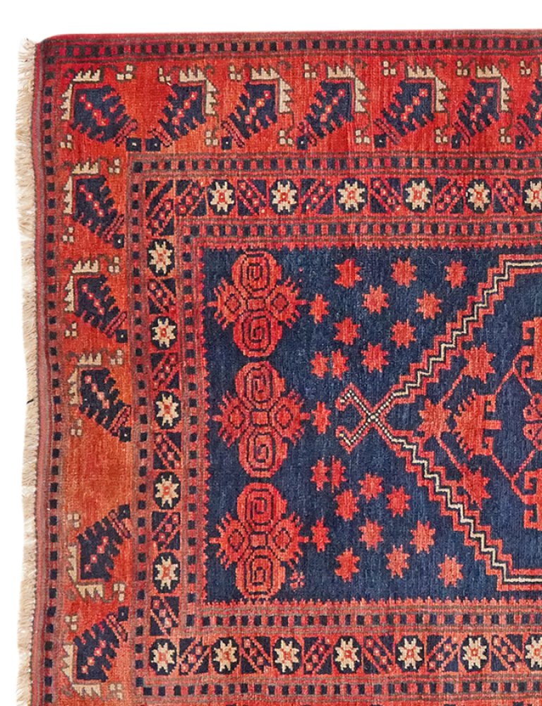 Yagdjibedir — Hand-knotted, 107x169 cm, Blue, 100% Virgin Wool | View 3