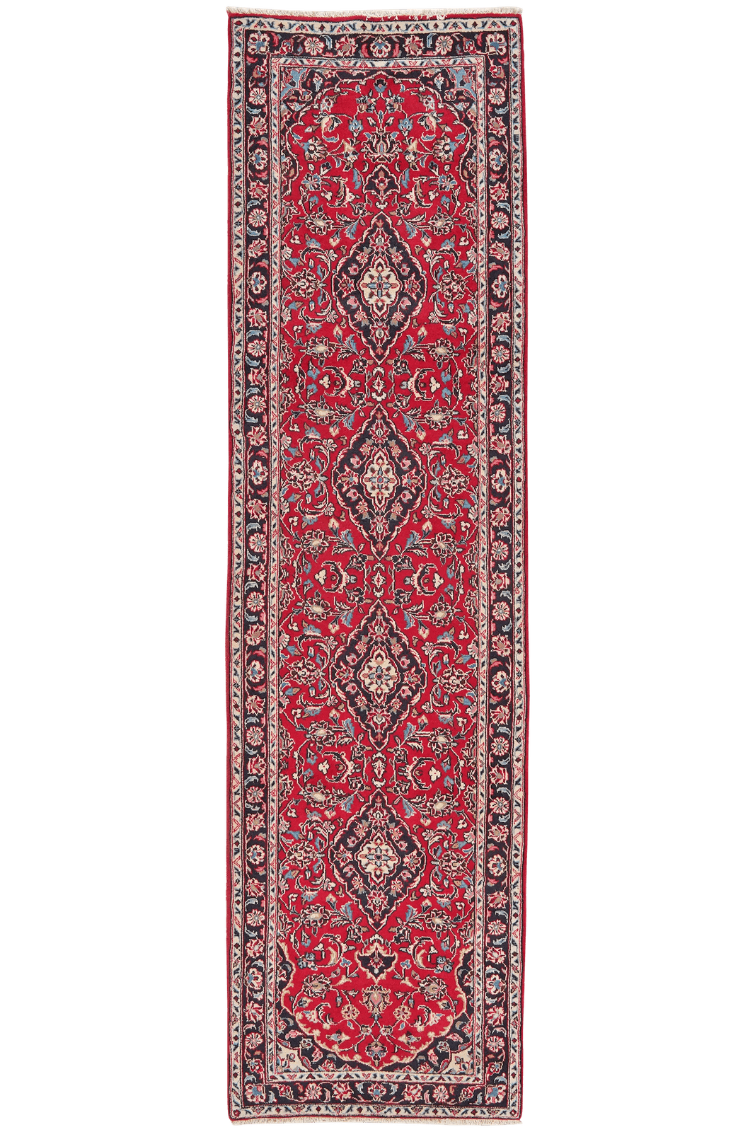 Ardakan — Hand-knotted, 80x306 cm, Red, 100% Virgin Wool | Main view