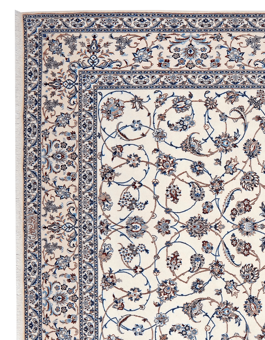 Nain 6La — Hand-knotted, 206x317 cm, Beige, 100% Virgin Wool | View 3