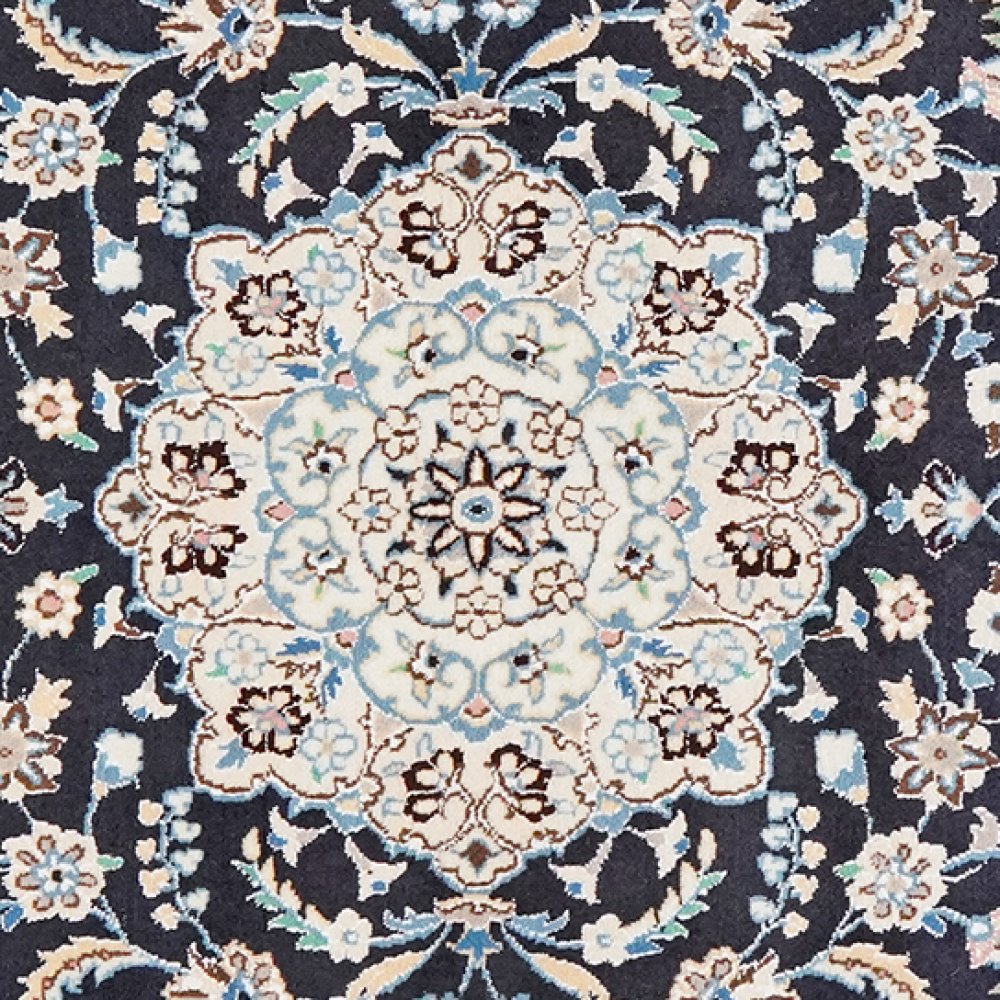 Nain 9La — Hand-knotted, 96x151 cm, Blue, 100% Virgin Wool | View 4