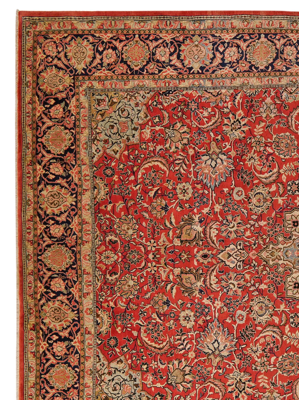 Sarough — Hand-knotted, 285x389 cm, Red, 100% Virgin Wool | View 3