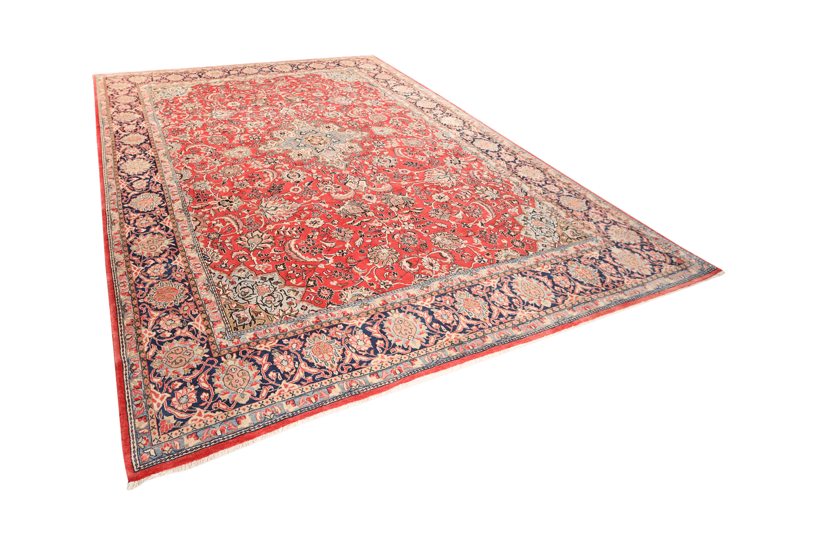 Sarough — Hand-knotted, 285x389 cm, Red, 100% Virgin Wool | View 5