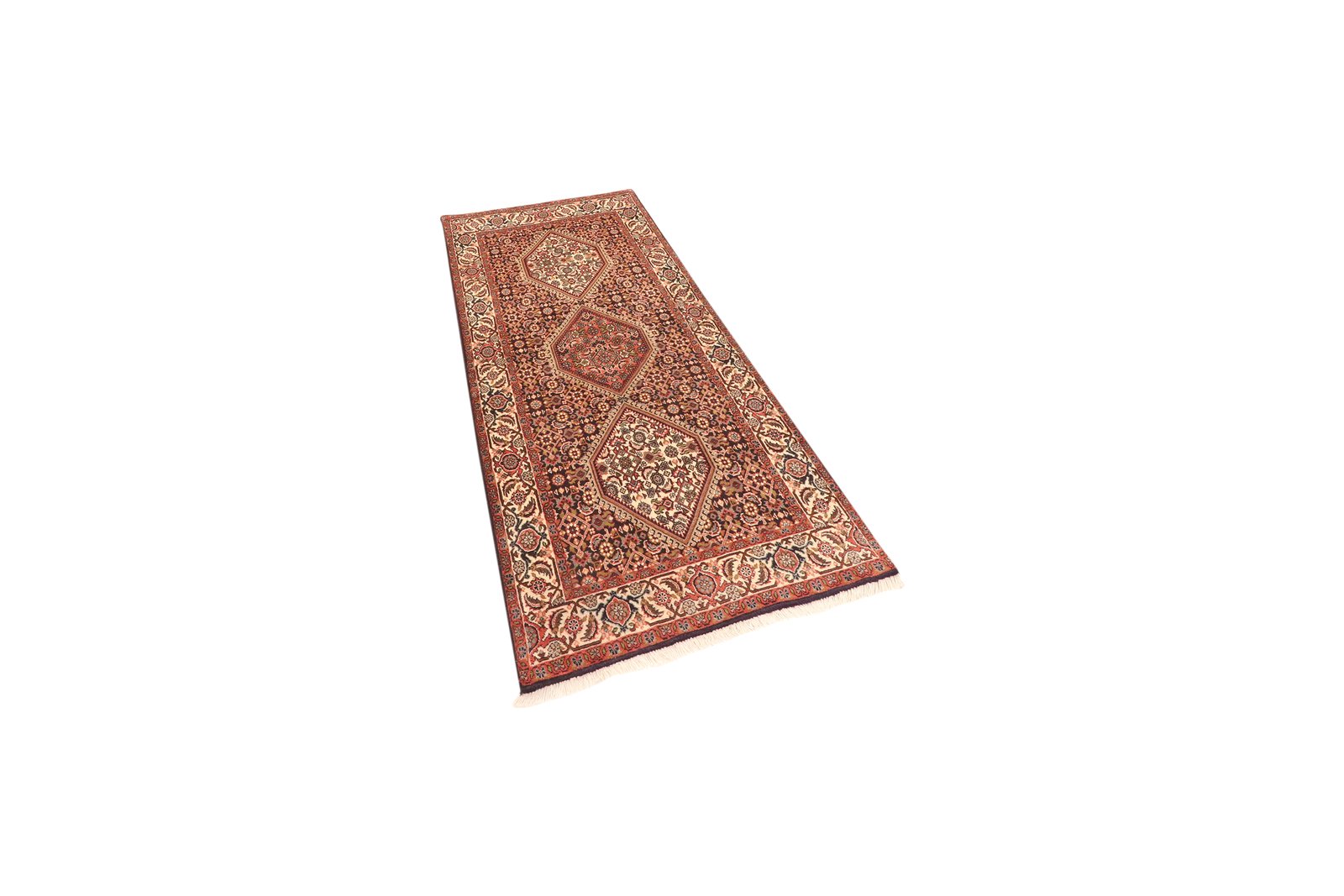 Bidjar Zandjan — Hand-knotted, 77x189 cm, Blue, 100% Virgin Wool | View 5