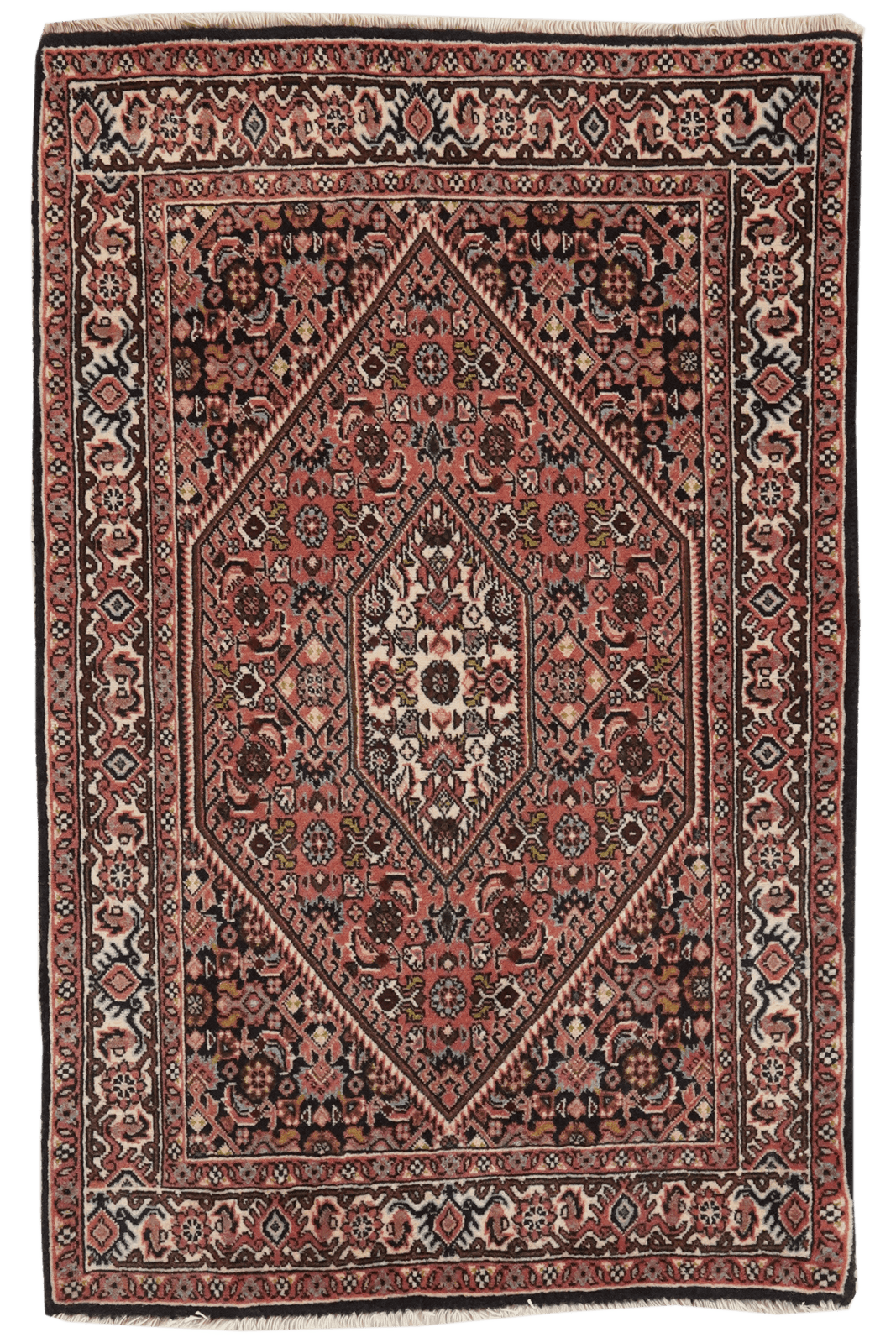 Bidjar Zandjan — Hand-knotted, 68x107 cm, Red, 100% Virgin Wool | Main view