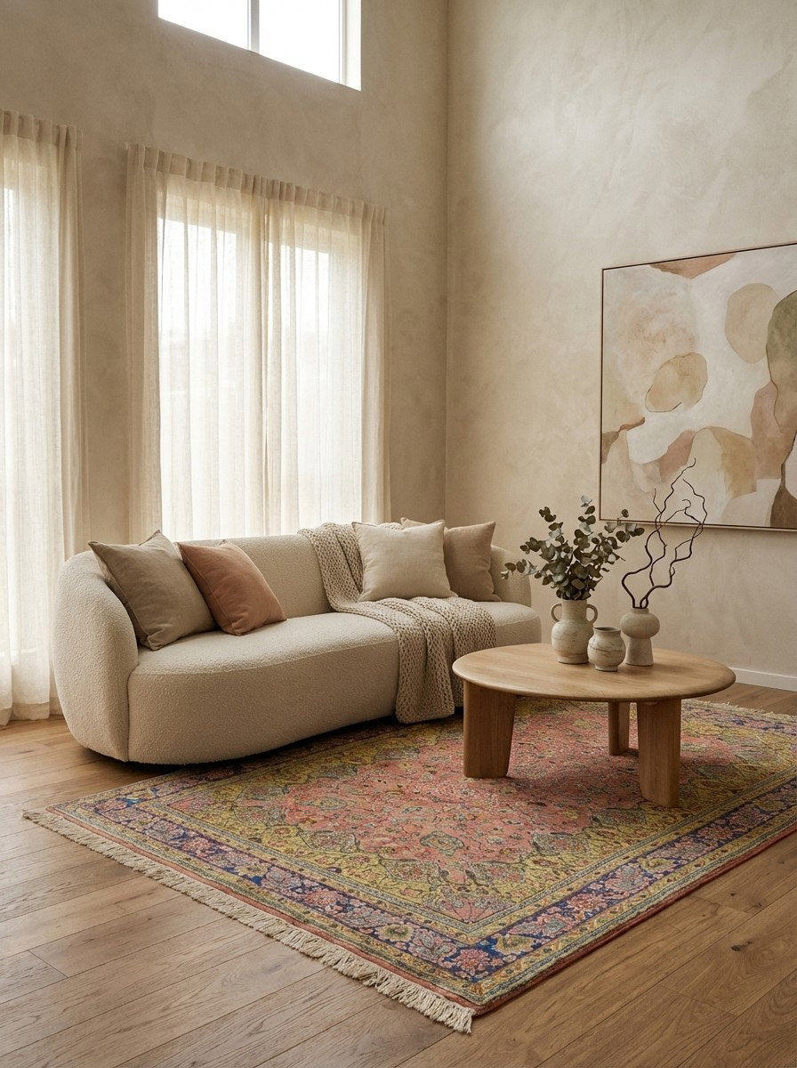 Ladik — Handgefertigt, 194x126 cm, Blau, 100% Virgin Wool | Detail view