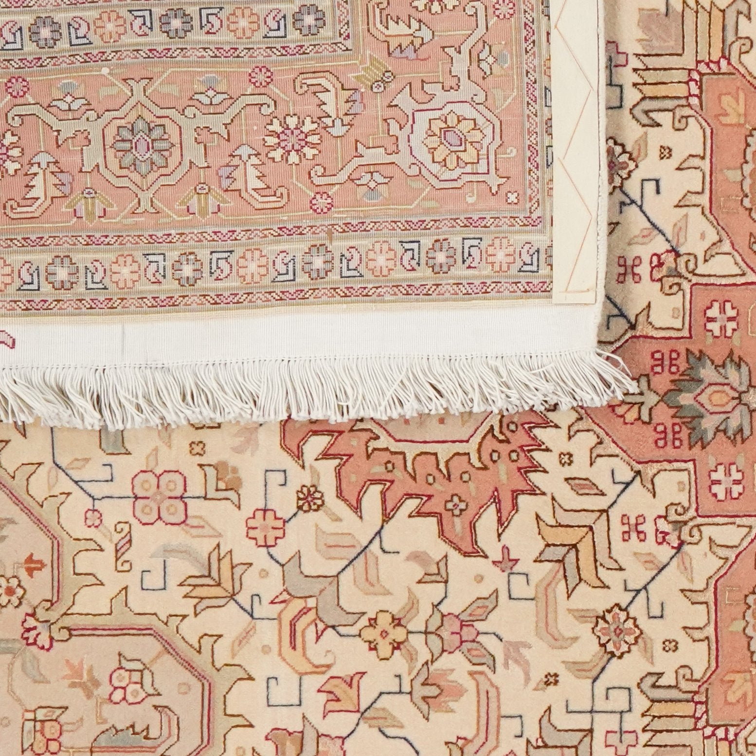 Tabriz 50 Raj — Hand-knotted, 153x203 cm, Orange, 95% Schurwolle, 5% Seide | View 6
