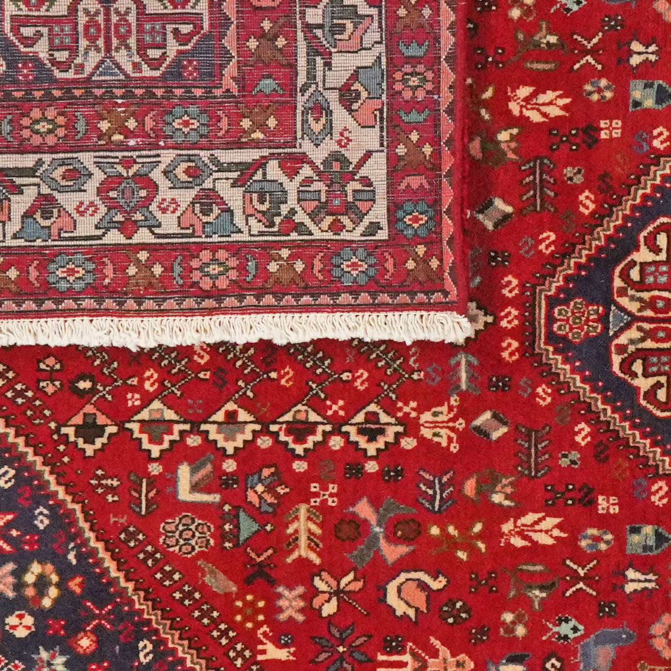 Abadeh — Hand-knotted, 152x201 cm, Red, 100% Virgin Wool | View 6