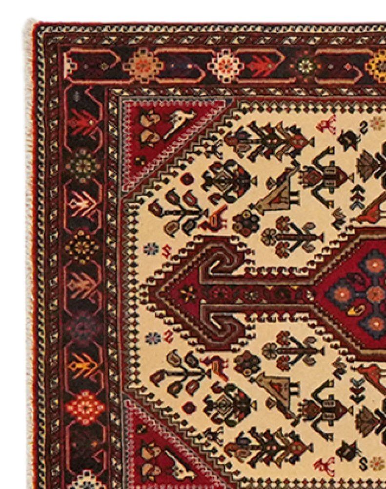 Nasrabad — Hand-knotted, 80x395 cm, Beige, 100% Virgin Wool | View 3