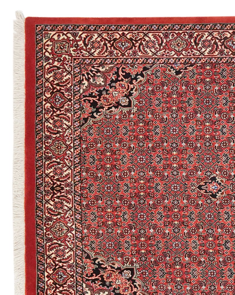 Bidjar Bookan — Hand-knotted, 108x181 cm, Red, 95% Schurwolle, 5% Seide | View 3
