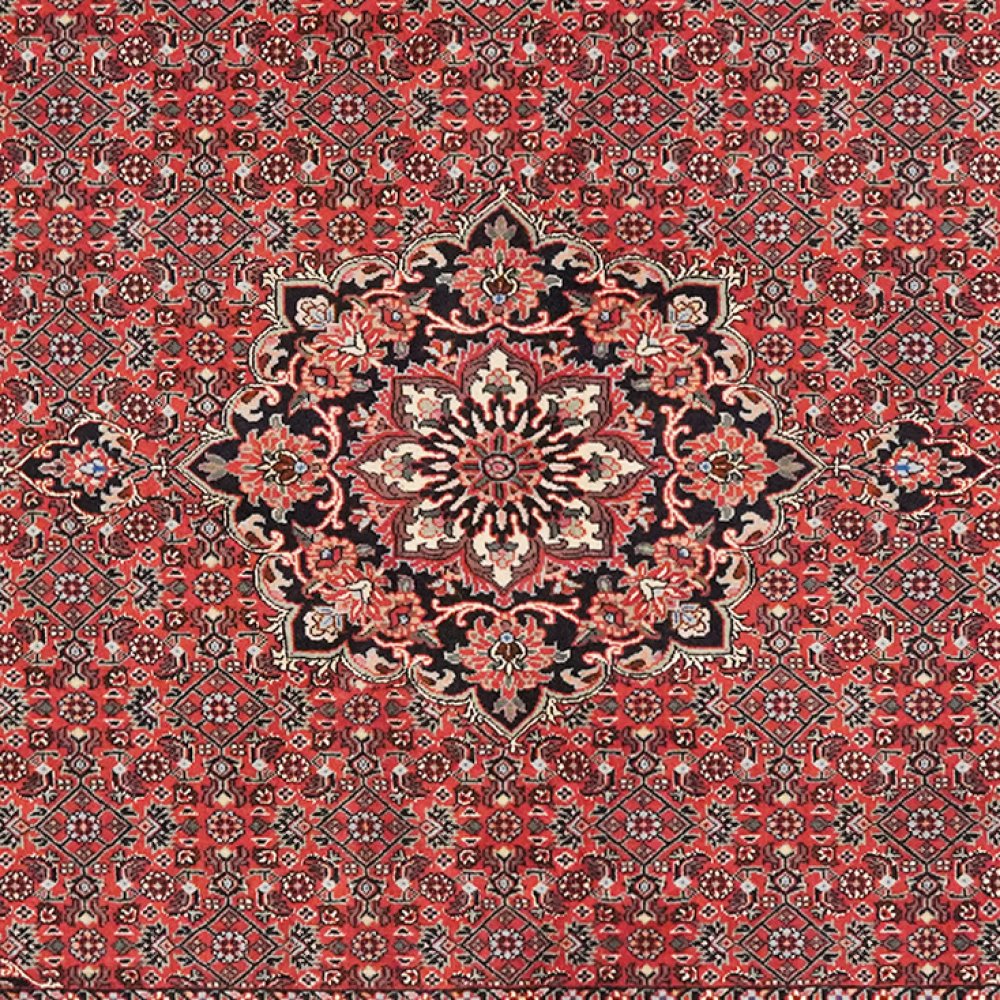 Bidjar Bookan — Hand-knotted, 108x181 cm, Red, 95% Schurwolle, 5% Seide | View 4