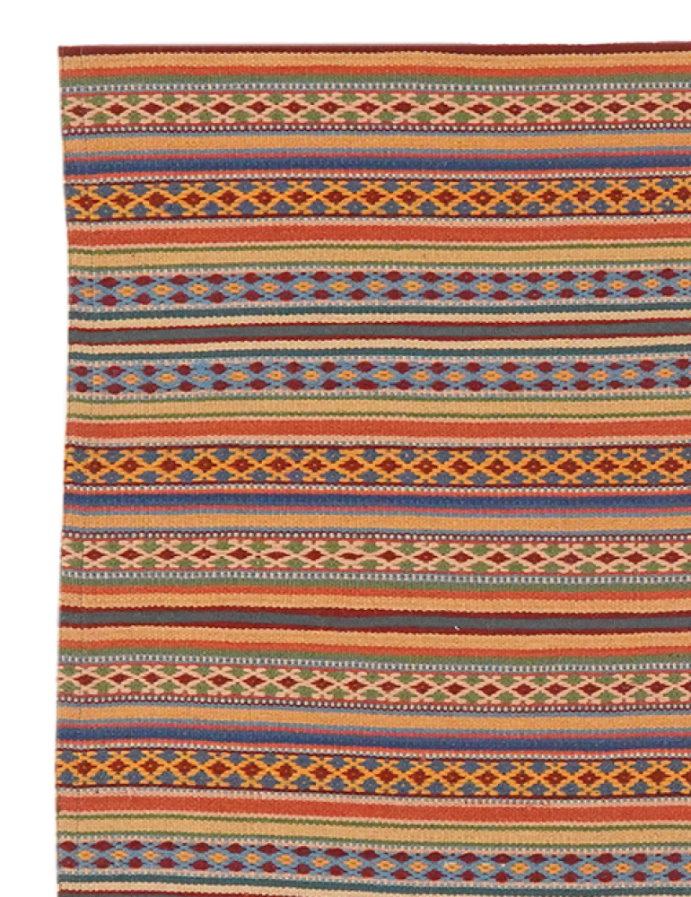 Kelim Djadjim — Handgefertigt, 103x94 cm, Bunt, 100% Virgin Wool | View 4