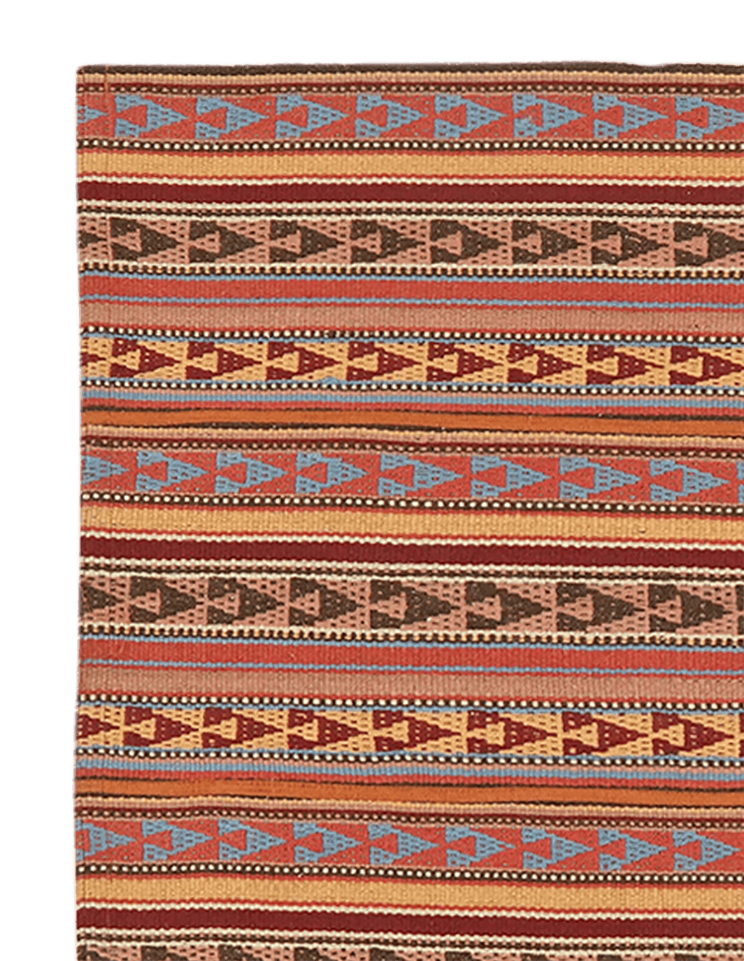 Kelim Djadjim — Handmade, 100x102 cm, Multicolor, 100% Virgin Wool | View 3