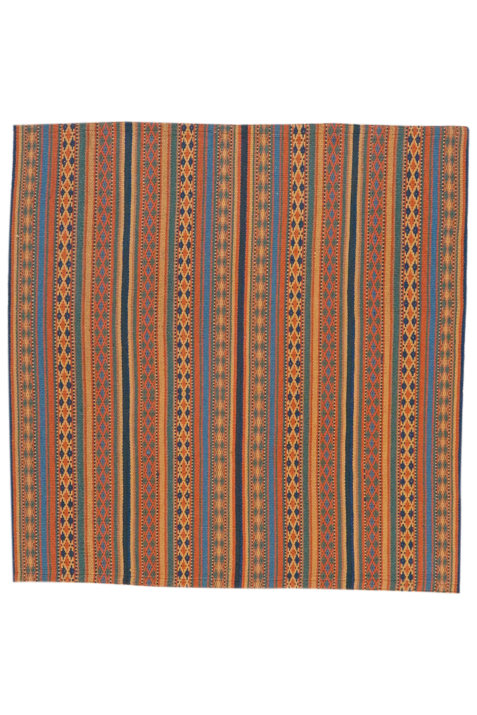 Kelim Djadjim — Handgefertigt, 102x101 cm, Bunt, 100% Virgin Wool | Main view