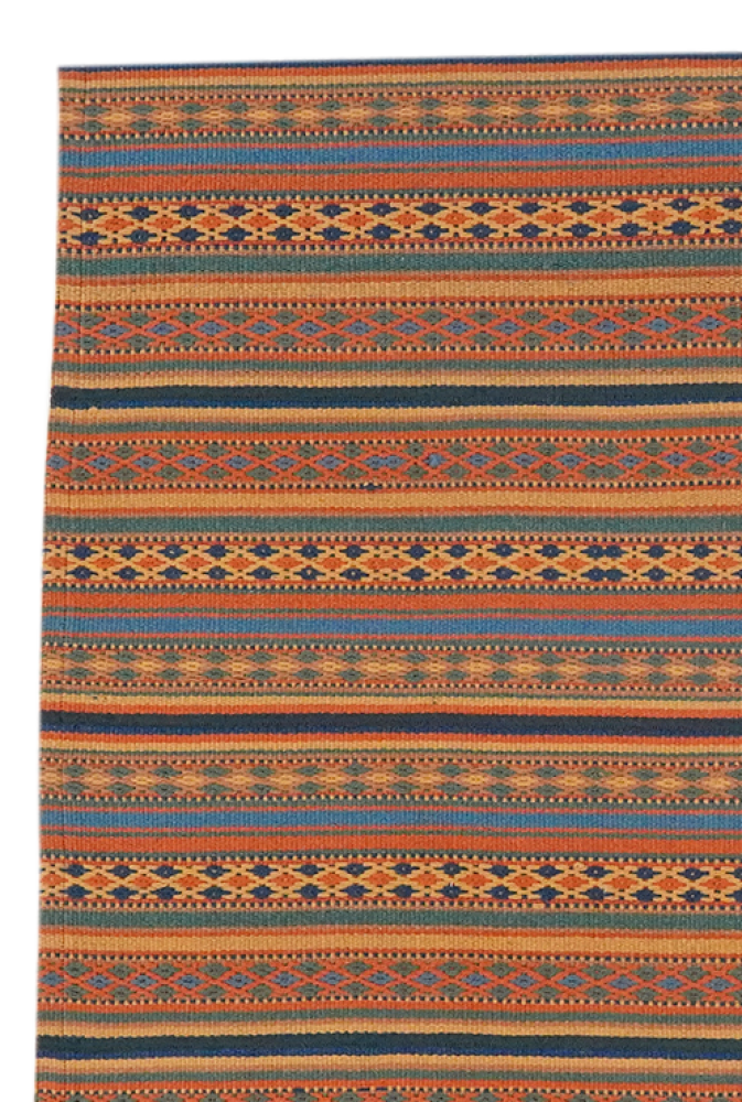 Kelim Djadjim — Handgefertigt, 102x101 cm, Bunt, 100% Virgin Wool | View 4