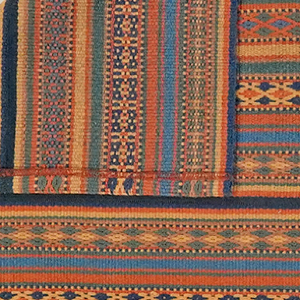 Kelim Djadjim — Handgefertigt, 102x101 cm, Bunt, 100% Virgin Wool | View 7