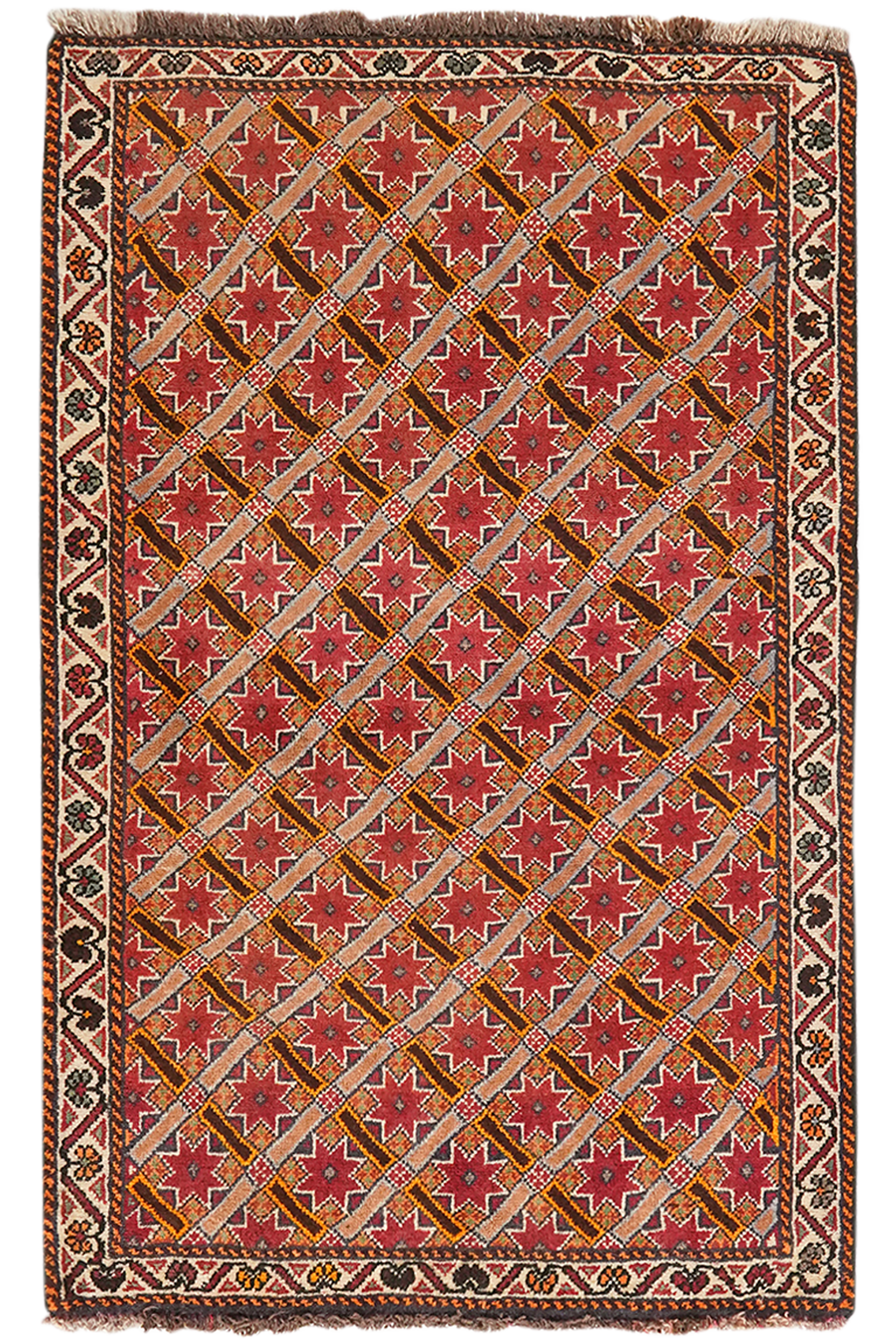 Gashgai — Handgefertigt, 119x76 cm, Beige, 100% Virgin Wool | Main view
