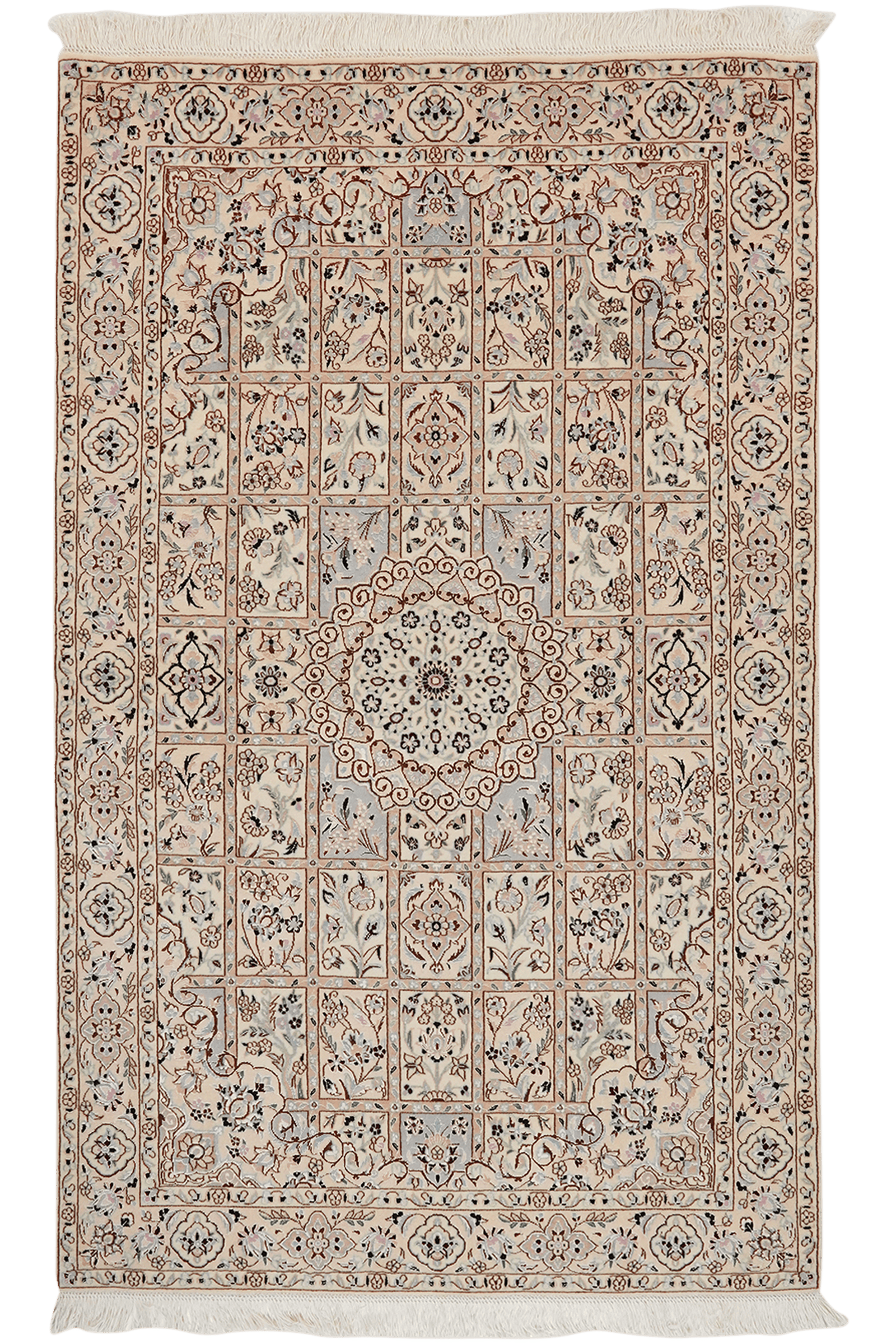 Nain 6La — Hand-knotted, 98x160 cm, Beige, 100% Virgin Wool | Main view