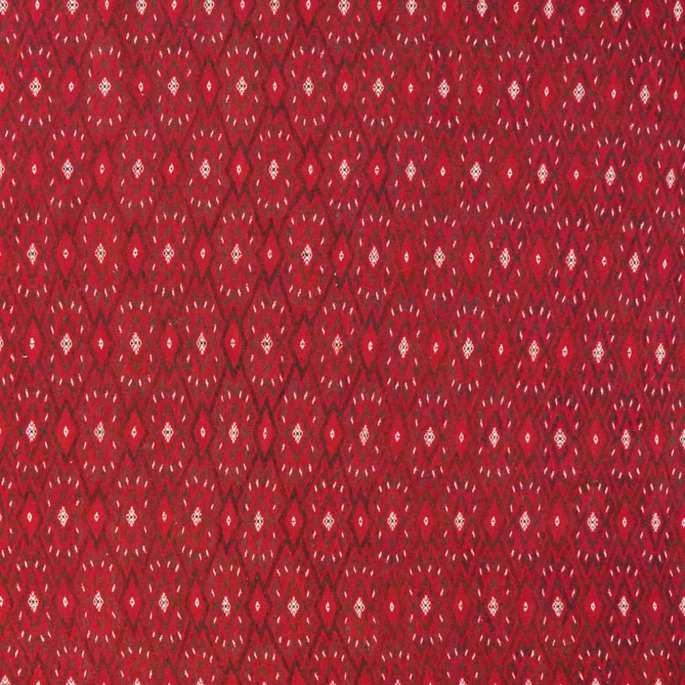 Kelim Turkman — Handmade, 220x345 cm, Red, 100% Virgin Wool | View 4
