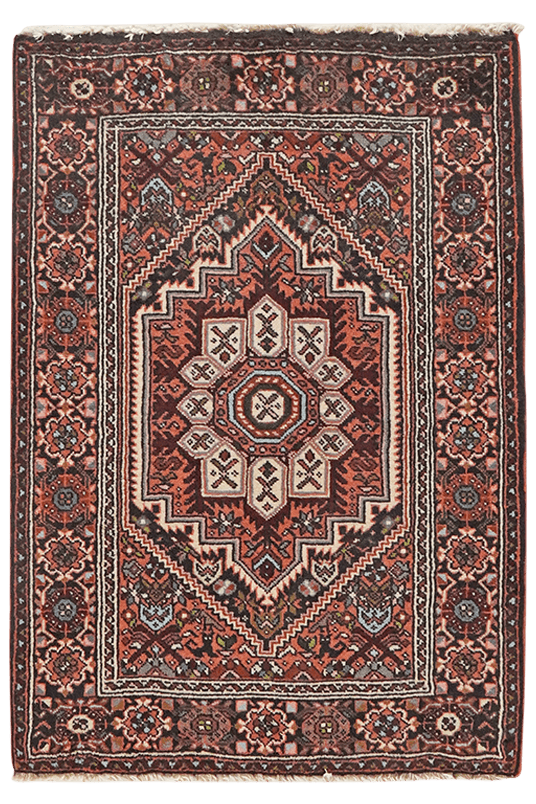 Goltuk — Hand-knotted, 52x76 cm, Blue, 100% Virgin Wool | Main view