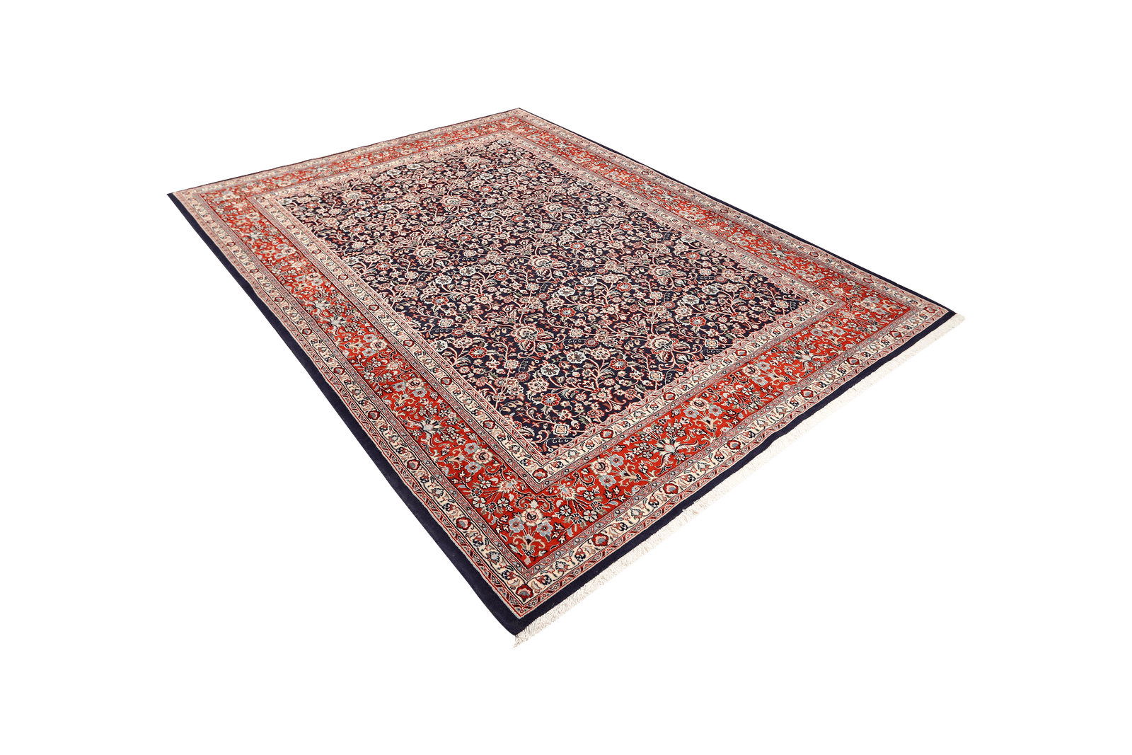 Moud — Hand-knotted, 206x289 cm, Blue, 100% Virgin Wool | View 5