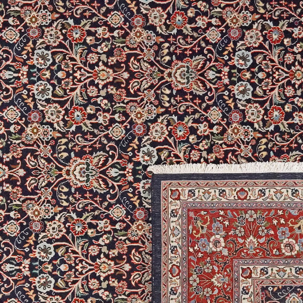 Moud — Hand-knotted, 206x289 cm, Blue, 100% Virgin Wool | View 6