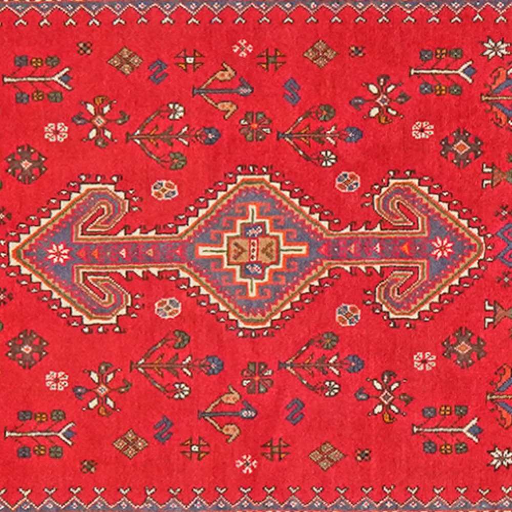 Nasrabad — Hand-knotted, 85x287 cm, Red, 100% Virgin Wool | View 4
