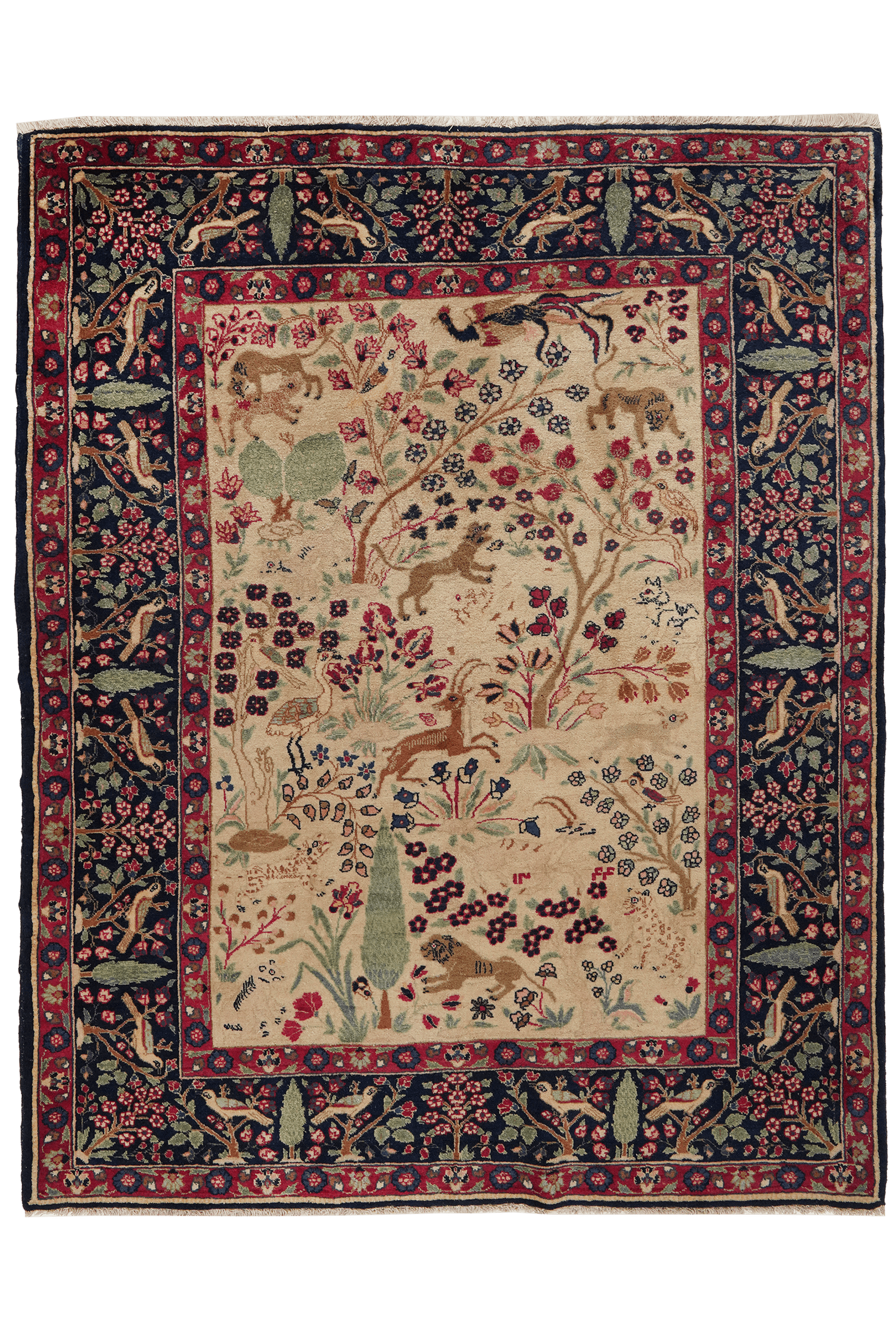 Khoy — Hand-knotted, 152x188 cm, Beige, 100% Virgin Wool | Main view