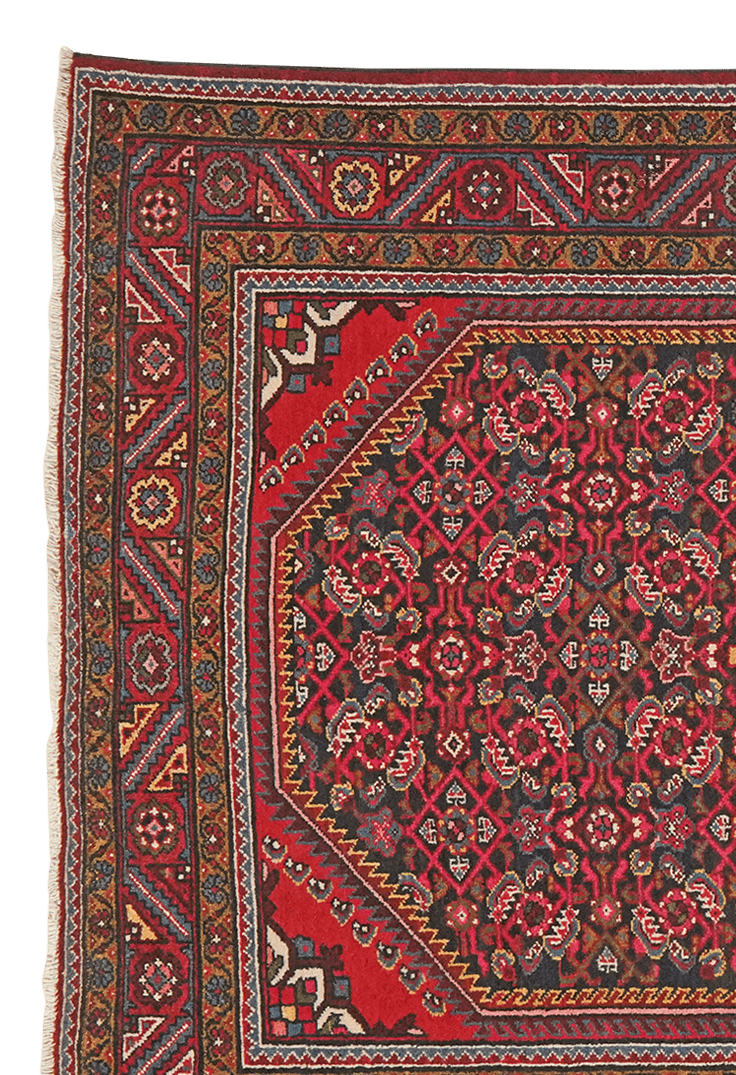 Koutabad — Hand-knotted, 140x202 cm, Blue, 100% Virgin Wool | View 3