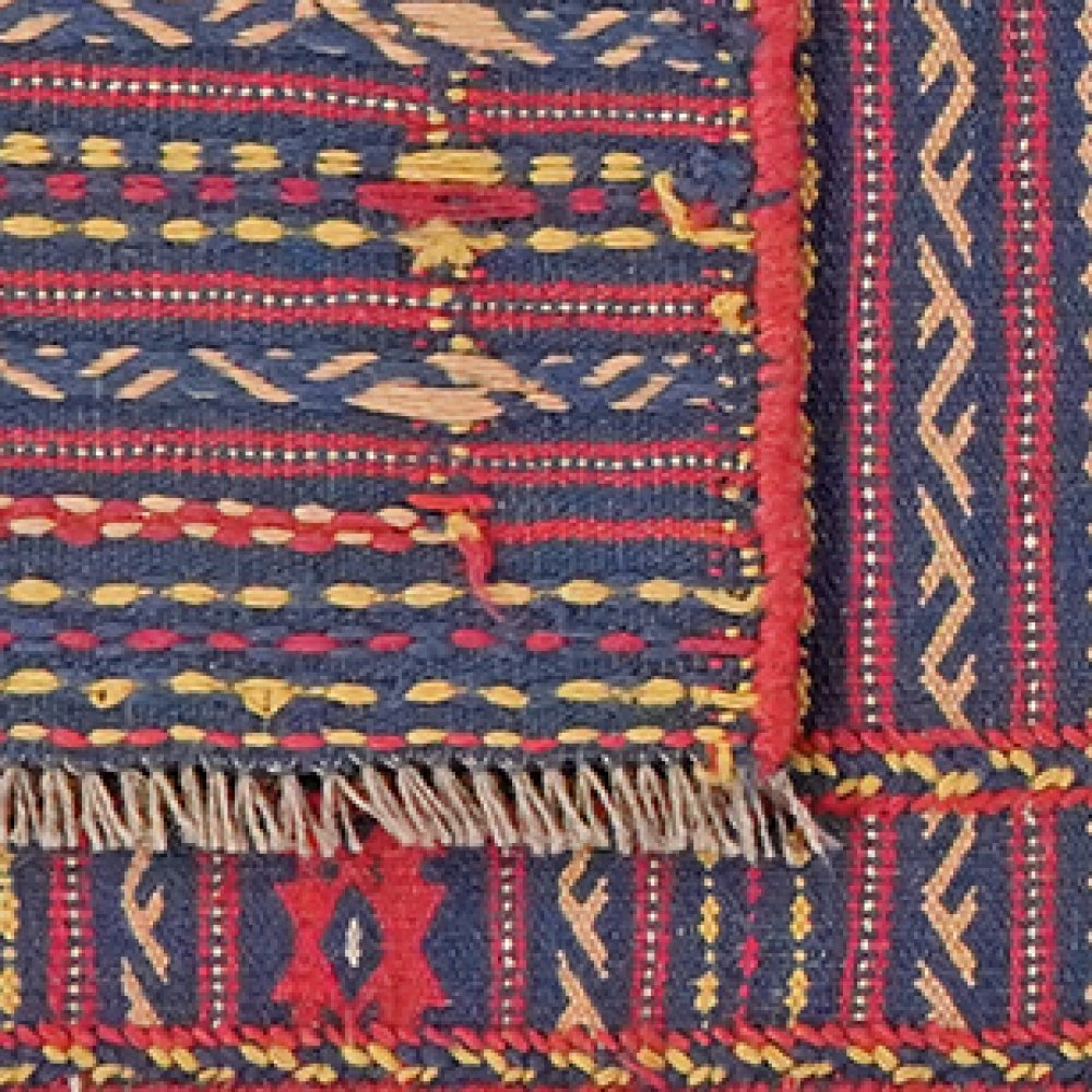 Kelim Kordi — Handmade, 79x200 cm, Violett, 100% Virgin Wool | View 6
