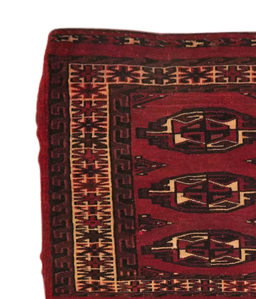 Tekke — Hand-knotted, 65x112 cm, Red, 100% Virgin Wool | View 3