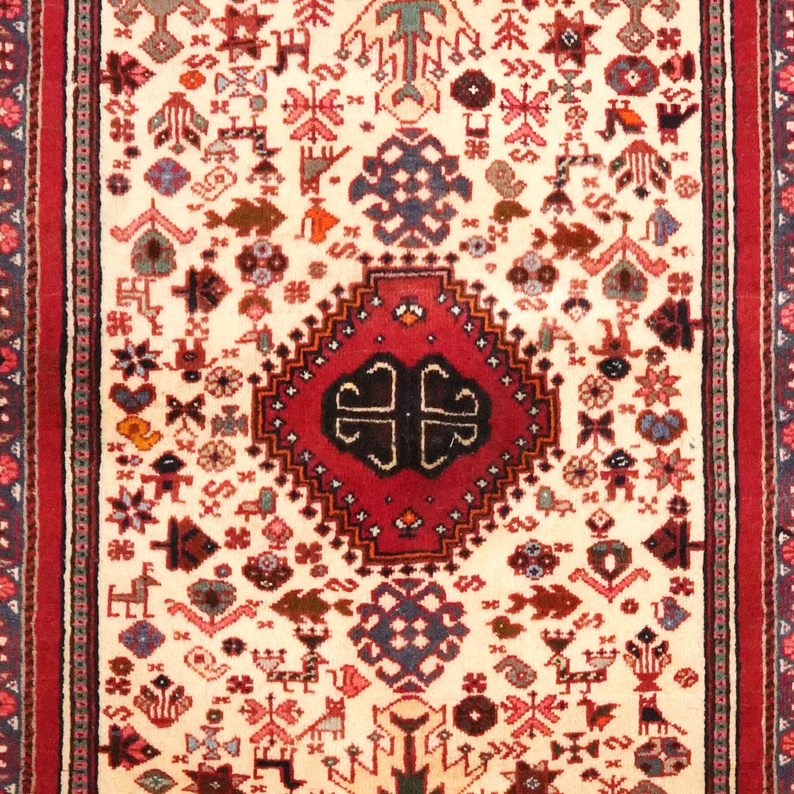 Gashgai — Handgefertigt, 155x74 cm, Blau, 100% Virgin Wool | View 5