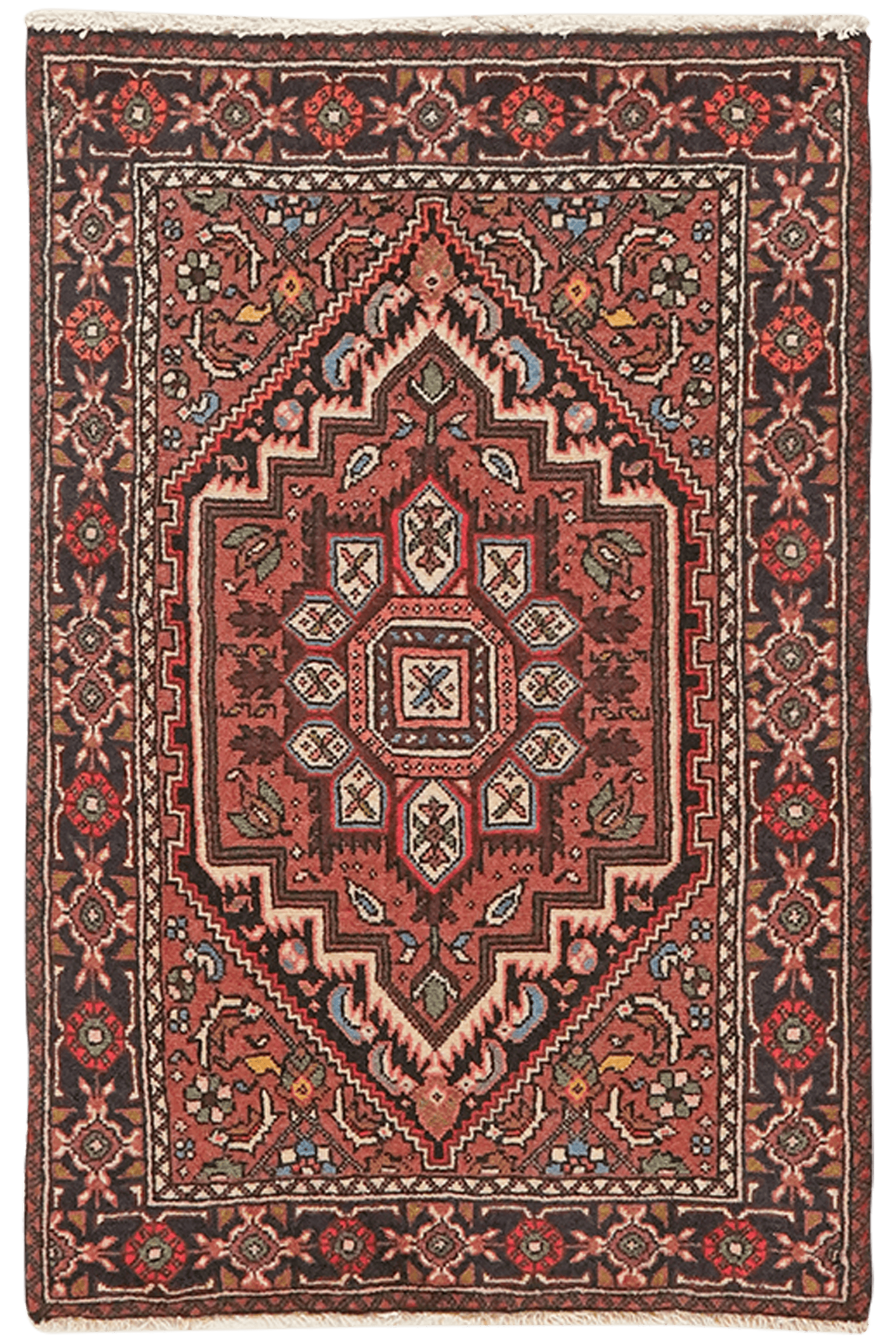 Goltuk — Hand-knotted, 52x80 cm, Blue, 100% Virgin Wool | Main view