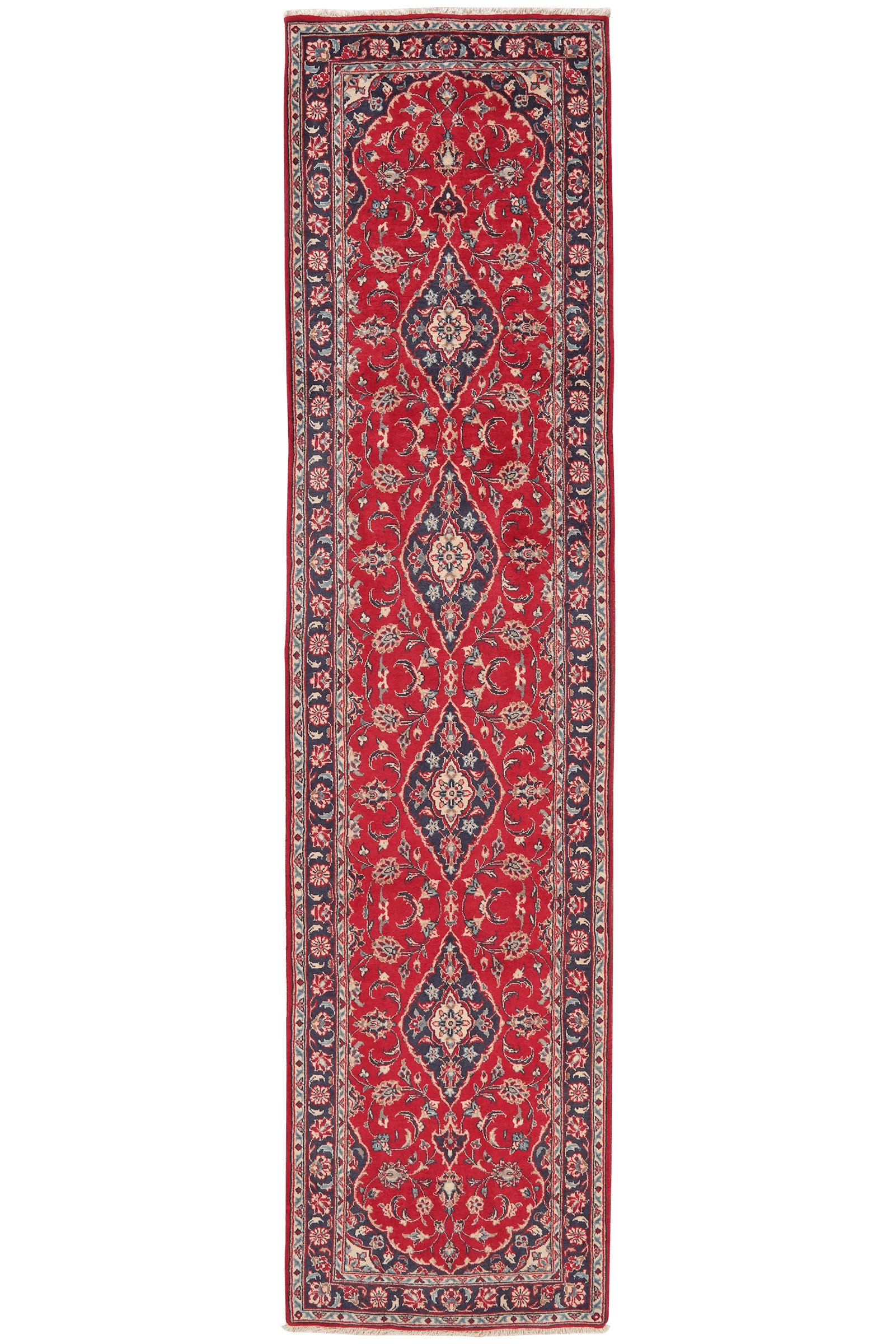 Ardakan — Hand-knotted, 80x326 cm, Red, 100% Virgin Wool | Main view
