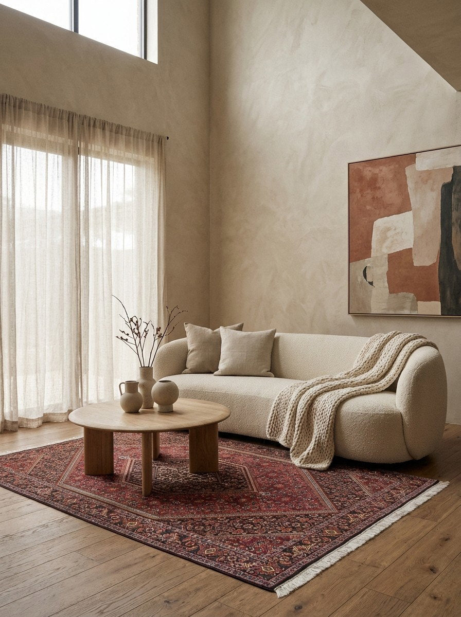 Bidjar Bookan — Handgefertigt, 182x111 cm, Blau, 100% Virgin Wool | Detail view