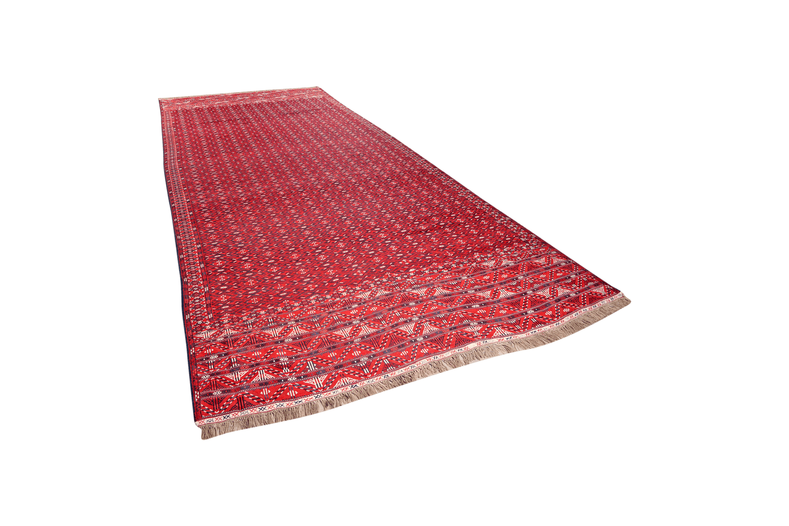 Kelim — Handmade, 230x435 cm, Red, 100% Virgin Wool | View 5