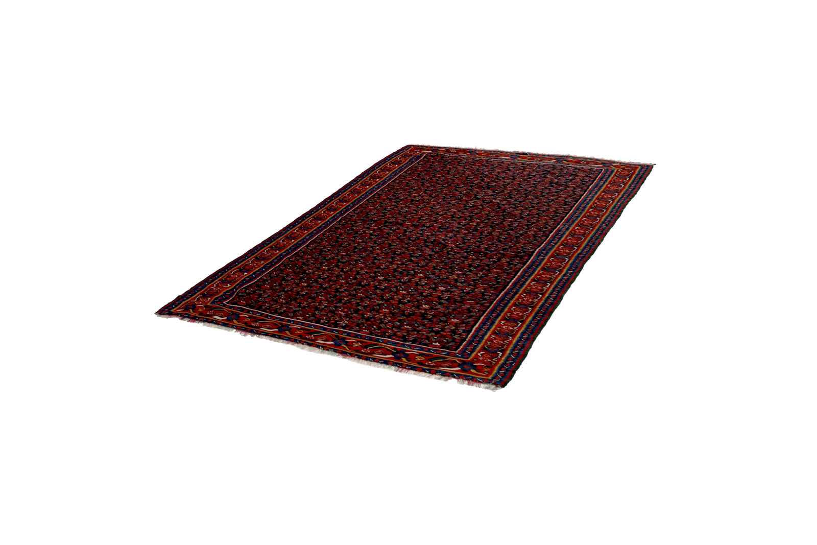 Kelim Senneh — Handmade, 135x200 cm, Blue, 100% Virgin Wool | View 5